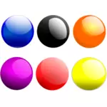 Imagini de vector butoane colorate stralucitoare