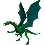 Flying dragon vert