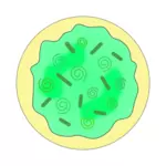 Green swirl sugar cookie image
