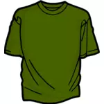 Green t-shirt vector image