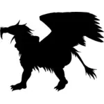 Griffin-Vektor-silhouette