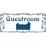 '' Guestroom cm Türschild