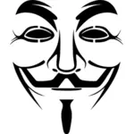 Immagine vettoriale maschera di Guy Fawkes