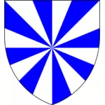 Векторное изображение щита синего пропеллер