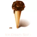 Afbeelding van de chocolade-ijs
