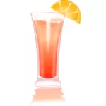 Margarita med orange skiva vektorgrafik