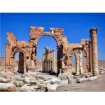 Palmyra de poarta Hadrian vectorului imagine