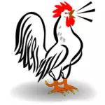 Image vectorielle poulet mâle