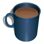 Coffee mug in blue color