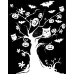 Halloween tree drawing