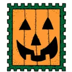 Halloween stamp vector image