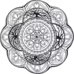 Hand-Drawn Mandala Symbol