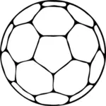 黑色和白色手球球矢量图