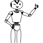 Cartoon robot