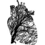 Větve stromu srdce