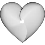 Gray heart
