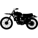 Motocicleta detaliate silueta