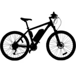 Mountain bike silhouette