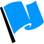 Иконка синий флаг