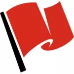 Czerwona flaga ikona