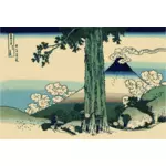 Col de Mishima en illustration vectorielle de la Province de Kai