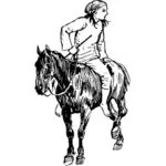 فتاة على حصان