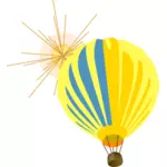 Heißluftballon mit Sonne