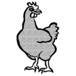 Boyama kitabı görüntü tavuk
