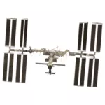 अंतर्राष्ट्रीय अंतरिक्ष स्टेशन photorealistivc वेक्टर आरेखण