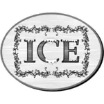 Viktoriaanisen tyylin jääkylttivektorikuva