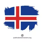 아이슬란드의 그려진된 국기