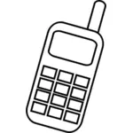ClipArt vettoriali icona di telefonia mobile