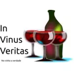 Vektorový obrázek přátel vína znamení