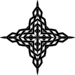 Croce nera geometrica