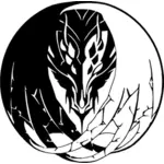 Tribal dragon vector image