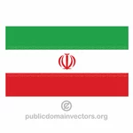 Bandiera iraniana vettoriale
