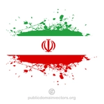 Bandeira iraniana gráficos vetoriais