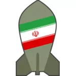 Grafica vettoriale di ipotetica bomba nucleare iraniana