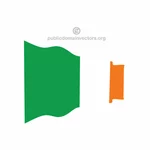 Irlannin vektorilipun heiluttaminen