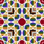 Islamic geometric tile vector graphics