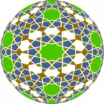 Islamske flislagte sfære vector illustrasjon