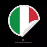 מדבקה עם הדגל האיטלקי
