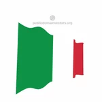 Aaltoileva Italian vektorilippu