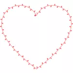 Ivy heart vector illustration