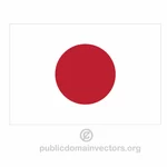 Bandera japonesa vector