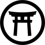 Cancello giapponese simbolo