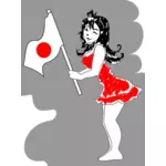 Japoński cheerleaderka obrazu