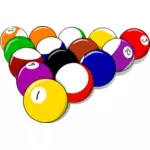 Vector image of billiard ball