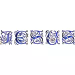 Eleganckie litery Jezusa
