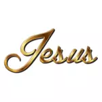 Jesus Golden tipografie